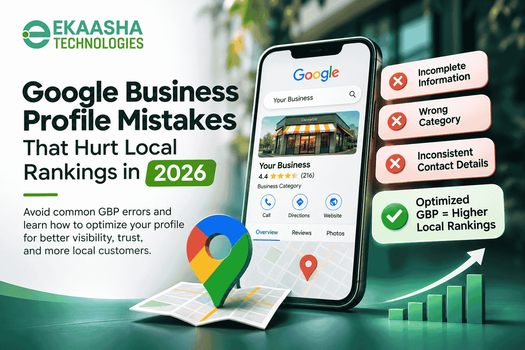Google Business Profile mistakes that hurt local SEO rankings in 2026 – Ekaasha Technologies
