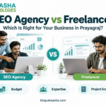 SEO agency vs freelancer in Prayagraj, comparing a team and an independent specialist by budget, expertise and project scope.